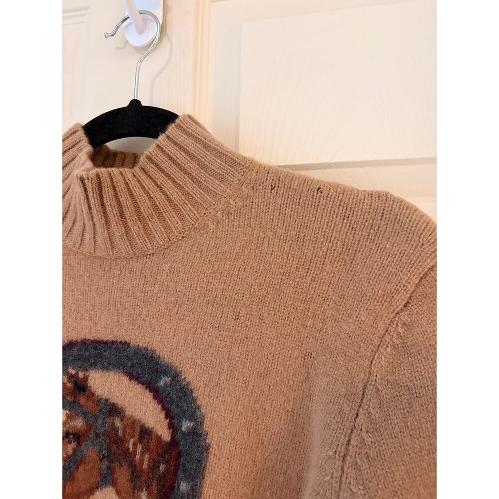 Vintage Ralph Lauren Lambswool Equestrian Horse Sweater sizeL - Picture 2 of 8